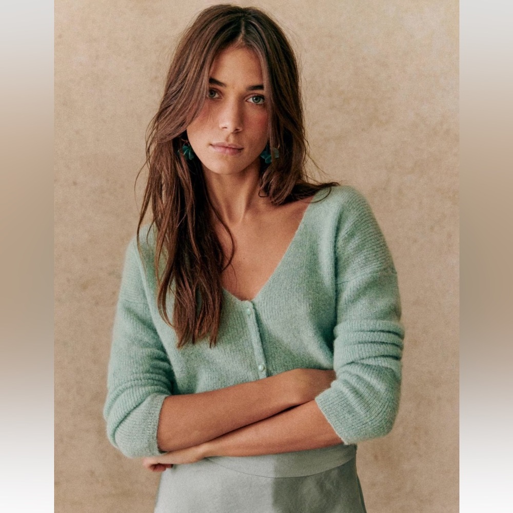 Sezane Barry Cardigan Sweater - XS